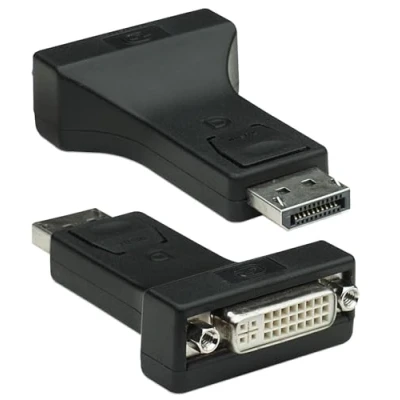 Afbeelding van Techly IADAP DSP 229 tussenstuk voor kabels DisplayPort DVI I Zwart