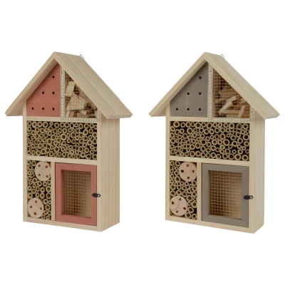 Afbeelding van Decoris Insectenhotel L Nestkast Terra Antraciet