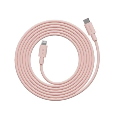 Afbeelding van Avolt Câble de charge USB C vers Lightning 2 m Pour iPhone Rose