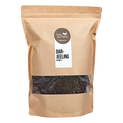 Afbeelding van FRUTEG Darjeeling eerste flush 1000 g losse Tea TGFop1 uit India aromatische lentebol, zacht, hoog percentage fijne theesporen, oranje, pecoe, zwarte thee, 1 kg