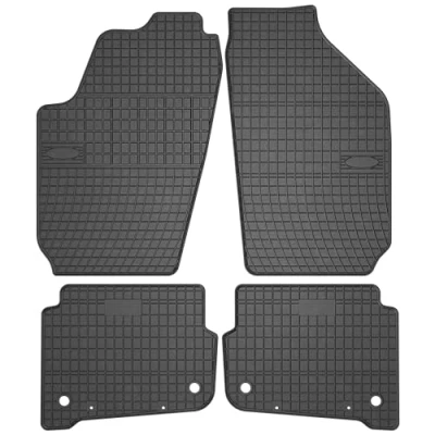 Afbeelding van M MOTOS Rubberen vloermat voor Volkswagen Fox 2003 2021, verbeter je reiscomfort met de zwarte antislip mat auto, alle weersomstandigheden, bescherming tegen vuil