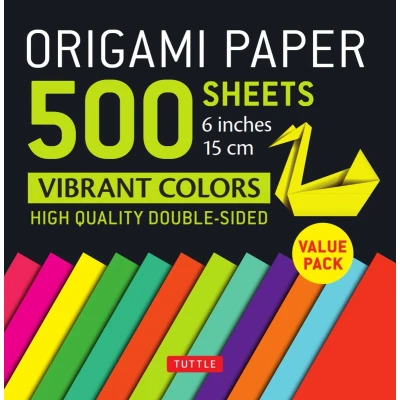 Afbeelding van Origami Paper 500 sheets Vibrant Colors 6 (15 cm): Tuttle