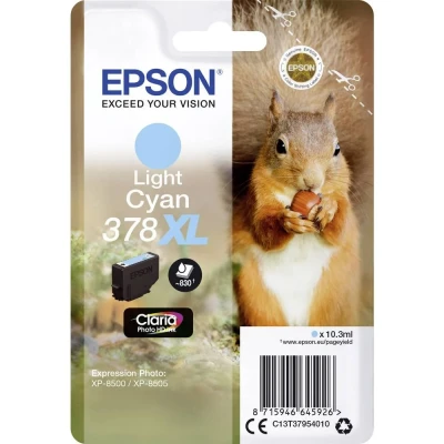 Afbeelding van Epson 378XL (C13T37954010) Inktcartridge Licht cyaan Hoge capaciteit