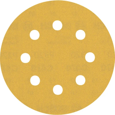 Image de BOSCH 2608900800 Feuille abrasive Expert C470 Best for Wood and Paint, diamètre 115 mm, grain 320, 8 trous (5 pcs)