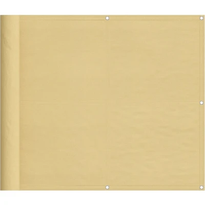 Afbeelding van Balkonscherm 90x600 cm 100% oxford polyester zandkleurig