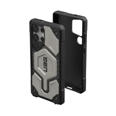 Afbeelding van UAG Hoesje Geschikt voor Samsung Galaxy S25 Ultra Monarch Pro Backcover zilver