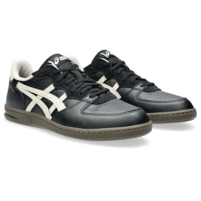 Afbeelding van Asics Sportstyle Skyhand OG Unisex Sneakers laag, Maat: 37, Black/oatmeal Leer en textiel