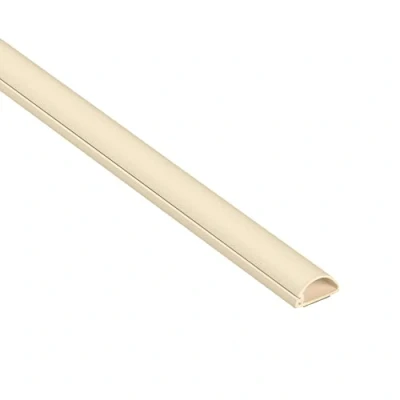 Afbeelding van D Line 1M2010M decoratieve sierlijst van halve cirkel, elektrische goot, kabelafdekking, 20 mm (breedte) x 10 (hoogte) 1 m lengte, crèmekleurig