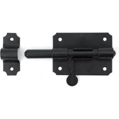 Afbeelding van Wovar Plaatgrendel Zwart Klein 80 x 55 mm Per Stuk