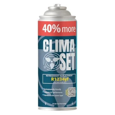 Afbeelding van ClimaSet R1234yf navulverpakking voor airconditioning, 1 x 235 g, auto gas R1234yf, gaspatroon, eco, airconditioning