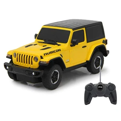Afbeelding van Rastar Rc Jeep Wrangler Jl Jongens 27 Mhz 1:24 Geel