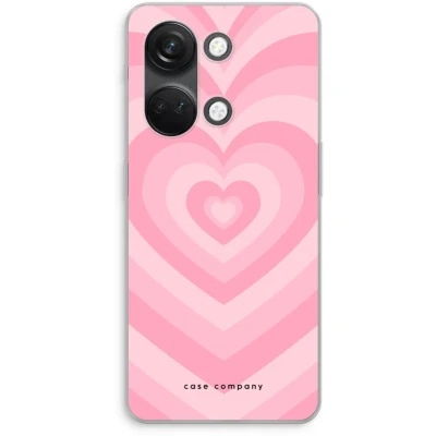 Afbeelding van Case Company® hoesje geschikt voor OnePlus Nord 3 Hart Roos Soft Cover Telefoonhoesje Bescherming aan alle Kanten en Schermrand