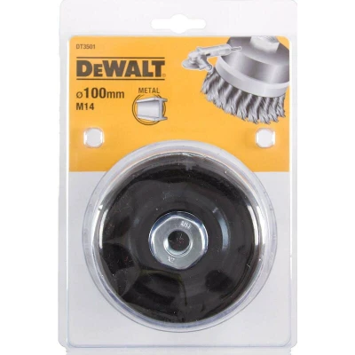 Afbeelding van DEWALT DT3501 QZ komborstel getordeerd slijper 100x24mm M14