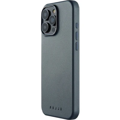 Afbeelding van MUJJO Leather Bio Case iPhone 16 Pro Blauw CL 054 SB