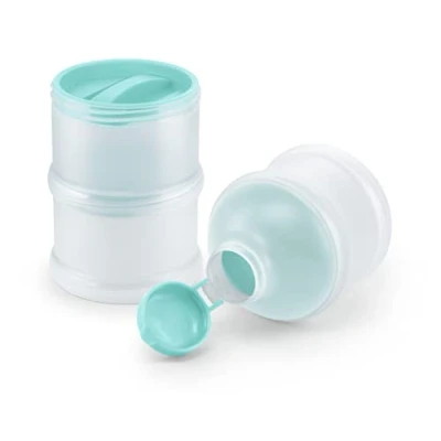 Image de NUK Lot de 3 Distributeurs Lait en Poudre sans BPA Bleu Pétrole