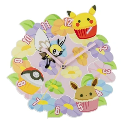 Afbeelding van POKEMON Flower Metal Wall Clock
