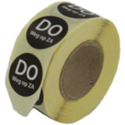 Afbeelding van Food Labels (Thu go on Sat) Black Ø 19mm
