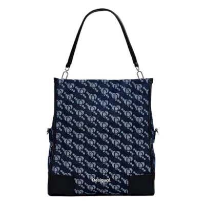Afbeelding van Desigual Dames stoffen handtas, blauw, Blauw