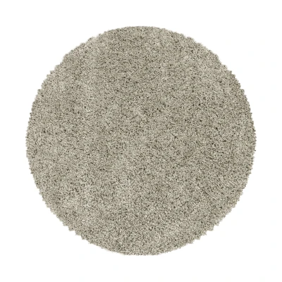 Afbeelding van Monaco Soft Shaggy Hoogpolig Vloerkleed Beige 120 cm rond