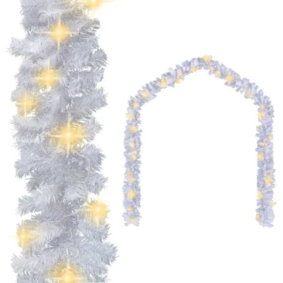 Afbeelding van Kerstslinger met LED lampjes 20 m wit