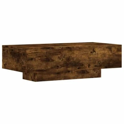 Image de vidaXL Table basse chêne fumé 100x49,5x31 cm bois d&#039;ingénierie833893