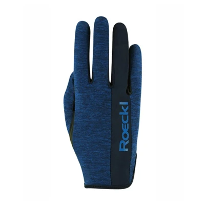 Image de Roeckl Gants Mannheim Dark Blue Mélange 6,5