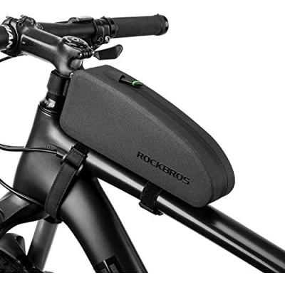 Afbeelding van ROCKBROS Frametas voor fiets, mountainbike, stuurtas, waterdicht, licht, zwart, 1 l, 1,5 l