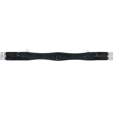 Afbeelding van Waldhausen Ledersingel met Ring Zwart 140cm