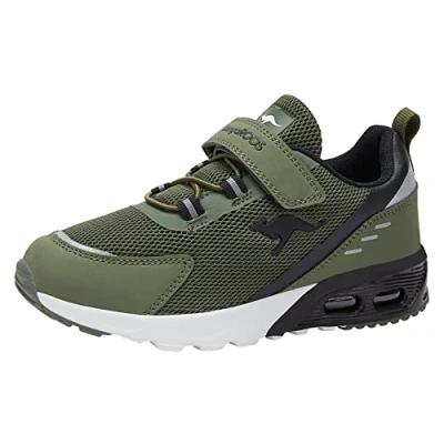 Afbeelding van Kangaroos Kxarg Unisex Sneakers laag voor kinderen, Maat: 37, Khaki Imitatieleer/ textiel