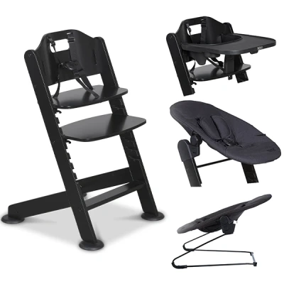 Afbeelding van 20, Korting: Novi At Home Kinderstoel 1 2 Grow Black/Black Melange
