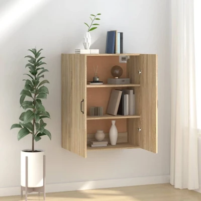 Afbeelding van Hangkast 69,5x34x90 cm bewerkt hout sonoma eikenkleurig