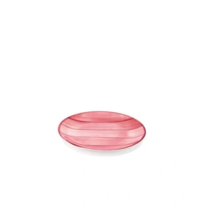 Afbeelding van Zafferano Serie Strich, dessertbord, porselein, Ø 210 mm, kleur roze, vaatwasmachinebestendig max. 60, 6 stuks