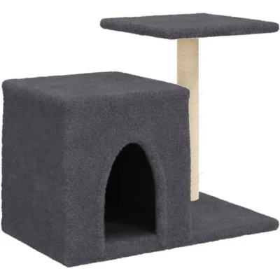 Afbeelding van Kattenmeubel met sisal krabpalen 50,5 cm donkergrijs