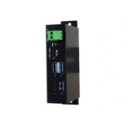 Image de Exsys EX 1195HMS Concentrateur (hub) 3 x USB 3.1 Gen 1 + C Montage sur rail DIN Tension CC