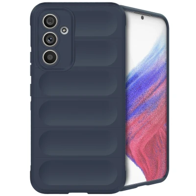 Afbeelding van iMoshion Hoesje Geschikt voor Samsung Galaxy A54 (5G) Siliconen EasyGrip Backcover Donkerblauw