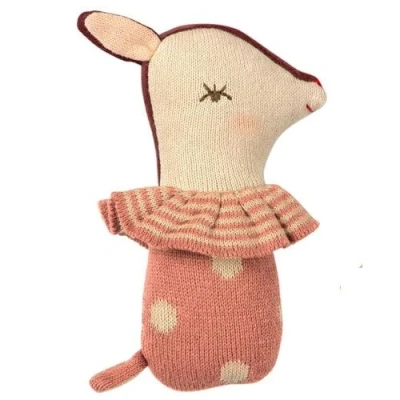 Afbeelding van Maileg rammelaar bambi roze