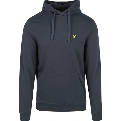 Afbeelding van Lyle and Scott Hoodie Dark Navy maat M Heren met Regular fit Pasvorm Biologisch katoen