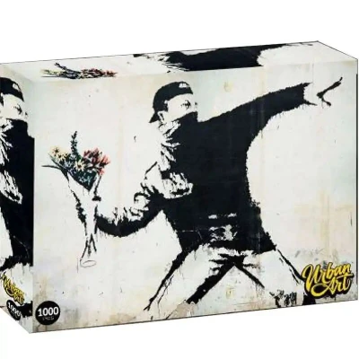 Afbeelding van Urban Art &quot;Flower Thrower&quot; Puzzel 1000 stk 70x50 cm met 3D lenticulair effect