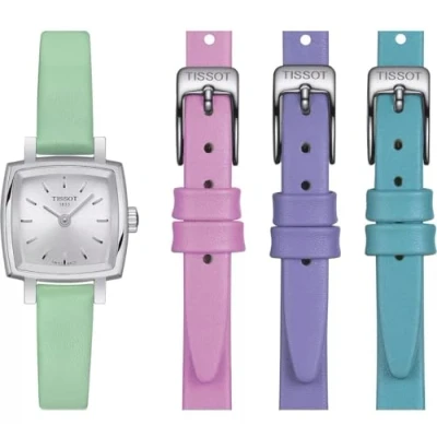 Afbeelding van Tissot Lovely Summer Set T0581091603101 Horloge Leer Groen Ø 20 mm