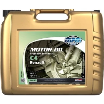 Afbeelding van Mpm C4 Renault PREMIUM SYNTHETIC 5W 30 20L Motorolie 05020C4 RENAULT: Clio 3, 4, Captur, MERCEDES BENZ: A Class, CLA Estate, B Class