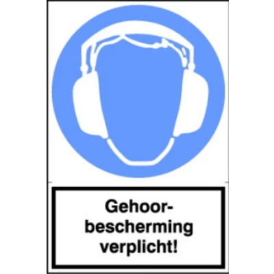 Afbeelding van Artelli Sticker Gehoorbescherming verplicht!