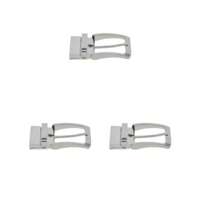 Afbeelding van Paowsietiviity Omkeerbare metalen riemgesp van 3,5 cm, Set 3 (zilver)