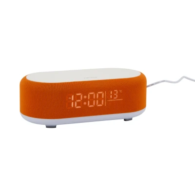 Afbeelding van Karlsson Wekker Vogue w. Phone Charger And Blue Tooth Helderoranje