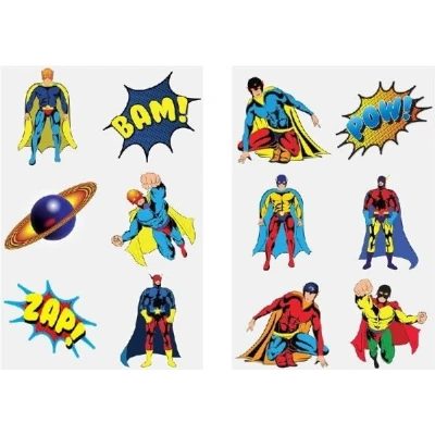 Afbeelding van Superhelden tattoos per 12