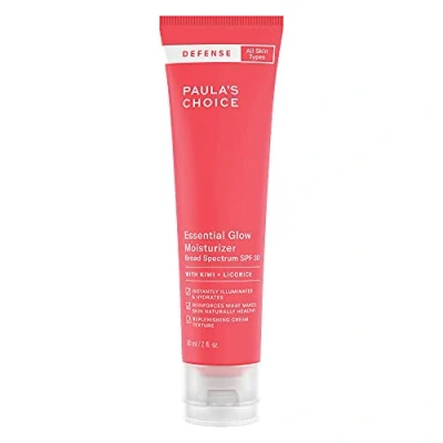 Afbeelding van Paula&#039;s Choice DEFENSE Glow dagcrème SPF 30, hydraterende zonnecrème voor gezicht, verlicht de huid en verwijdert donkere vlekken, met arganolie vitamine C, alle huidtypes, 60 ml