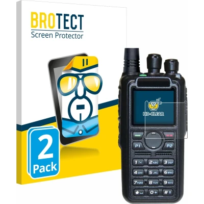 Afbeelding van BROTECT Screenprotector voor AnyTone AT D878UV II Plus Folie Beschermfolie transparant (2 Stuks)