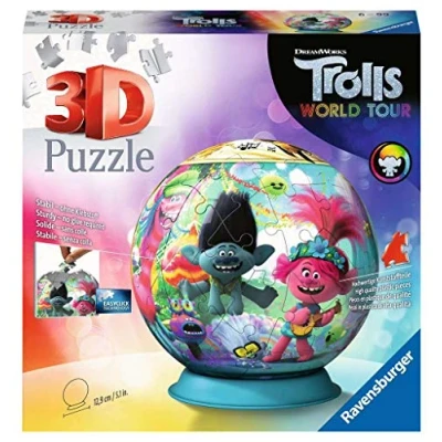Afbeelding van Ravensburger Puzzel 3D Ball 72 p Trolls 2 11169