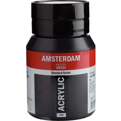 Afbeelding van Amsterdam Standard Series Acrylverf Pot 500 ml Lampenzwart 702