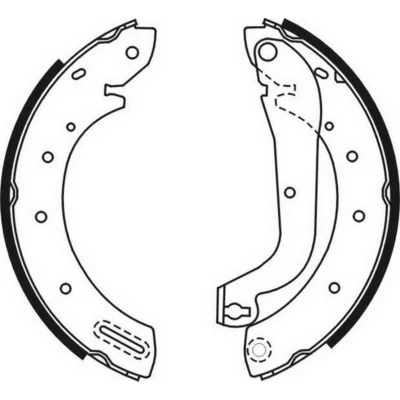 Afbeelding van ABE C01046ABE Remschoenen Achteras 254 57 NISSAN: TERRANO 2