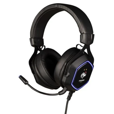 Image de Casque Gaming filaire pour PS4 Konix 7.1 Edition FFF Noir et bleu